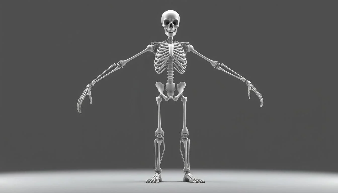 Effective Character Animation: Animate Characters & Animator Tools 3 Detailed character rigging for 3D animation, featuring a fully articulated skeletal structure with various points of articulation, including the head, torso, limbs, and extremities. The rig is depicted in a neutral pose, with the character's form visible, showcasing the underlying network of joints, bones, and control points that allow for seamless motion and expression. The scene is lit with soft, diffused lighting, creating a clean, technical aesthetic that emphasizes the mechanical nature of the rigging process. The perspective is a medium shot, capturing the character's full body, allowing viewers to appreciate the complexity and intricacy of the rigging setup.